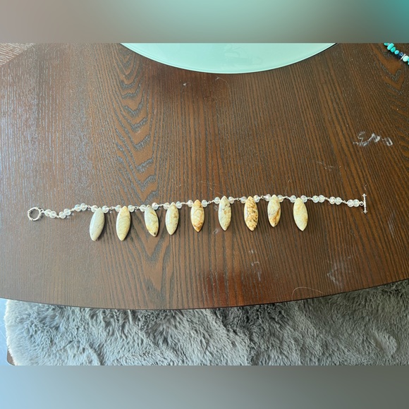 Handmade jasper & crystal statement necklace - Picture 3 of 7